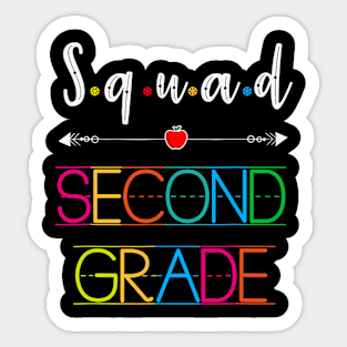 2nd Second grade squad back to school teacher gifts Sticker